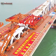 Construction image of the fourth crossing, Macau