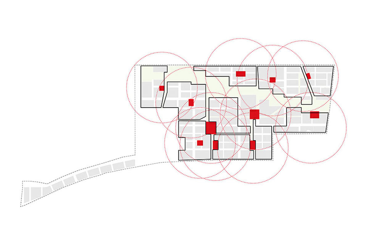 Illustration of ten distinct yet interlinked mixed-use communities in Mahindra World City Jaipur