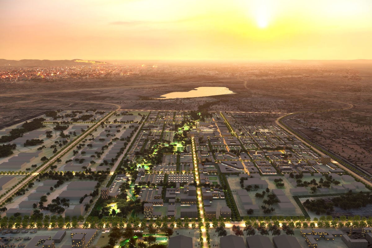 Aerial CGI of Mahindra World City Jaipur