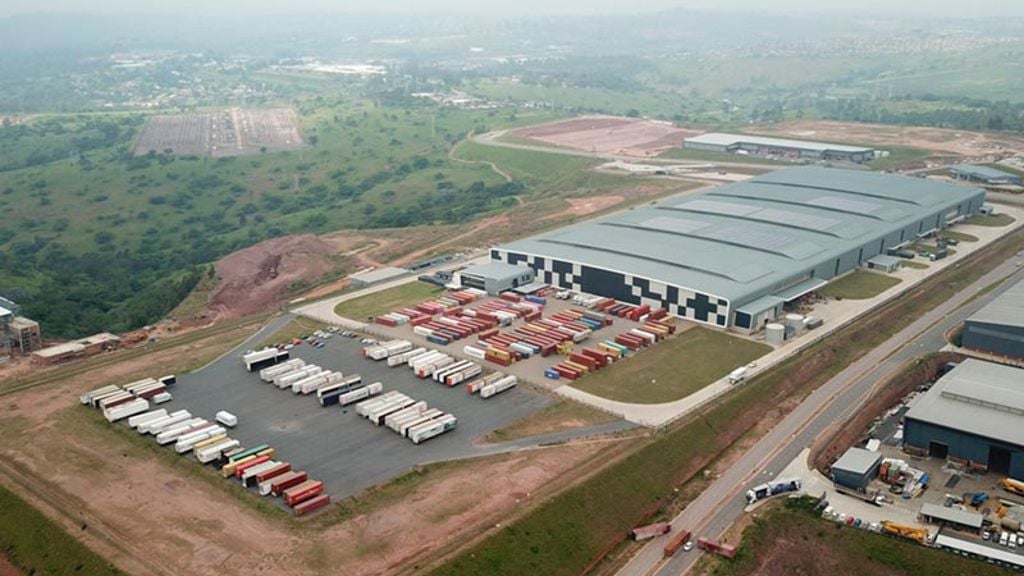 Aerial view of Mr Price Distribution Centre