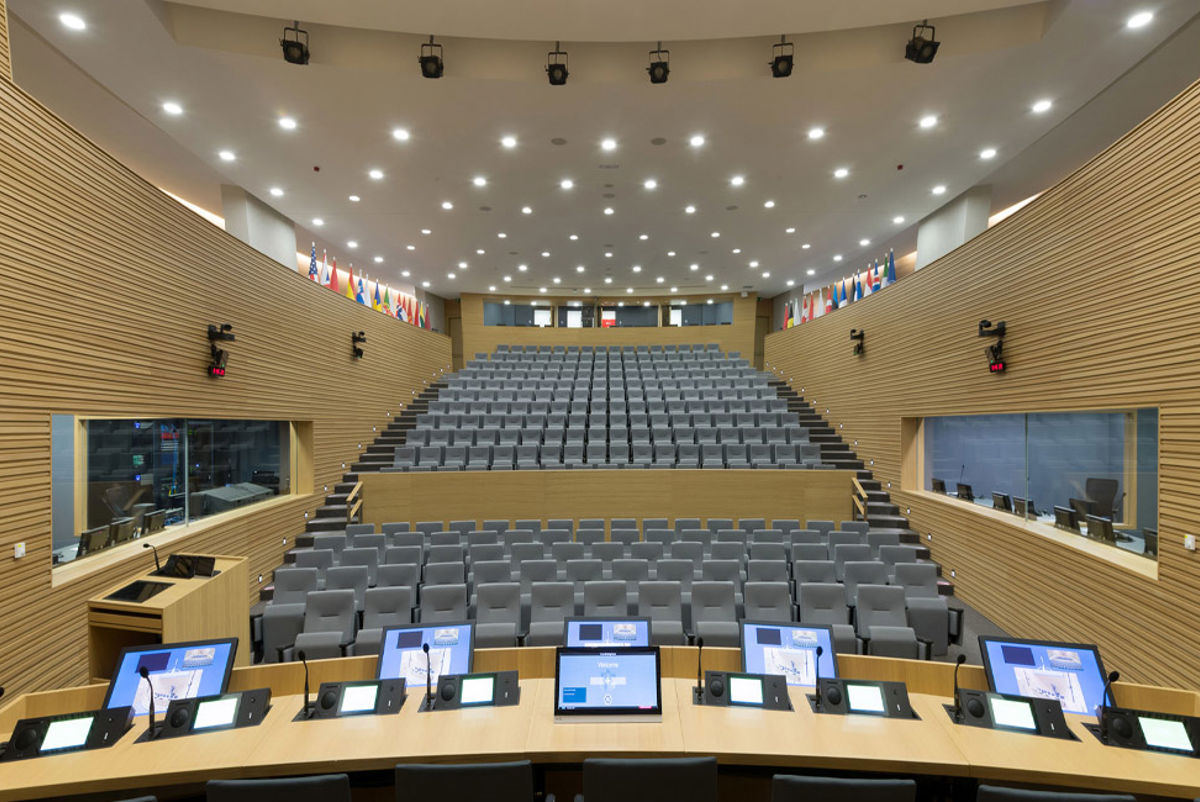 Inside view of NATO HQ