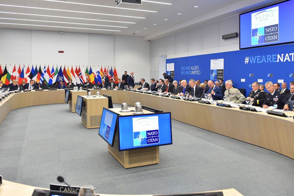 Inside view of NATO HQ