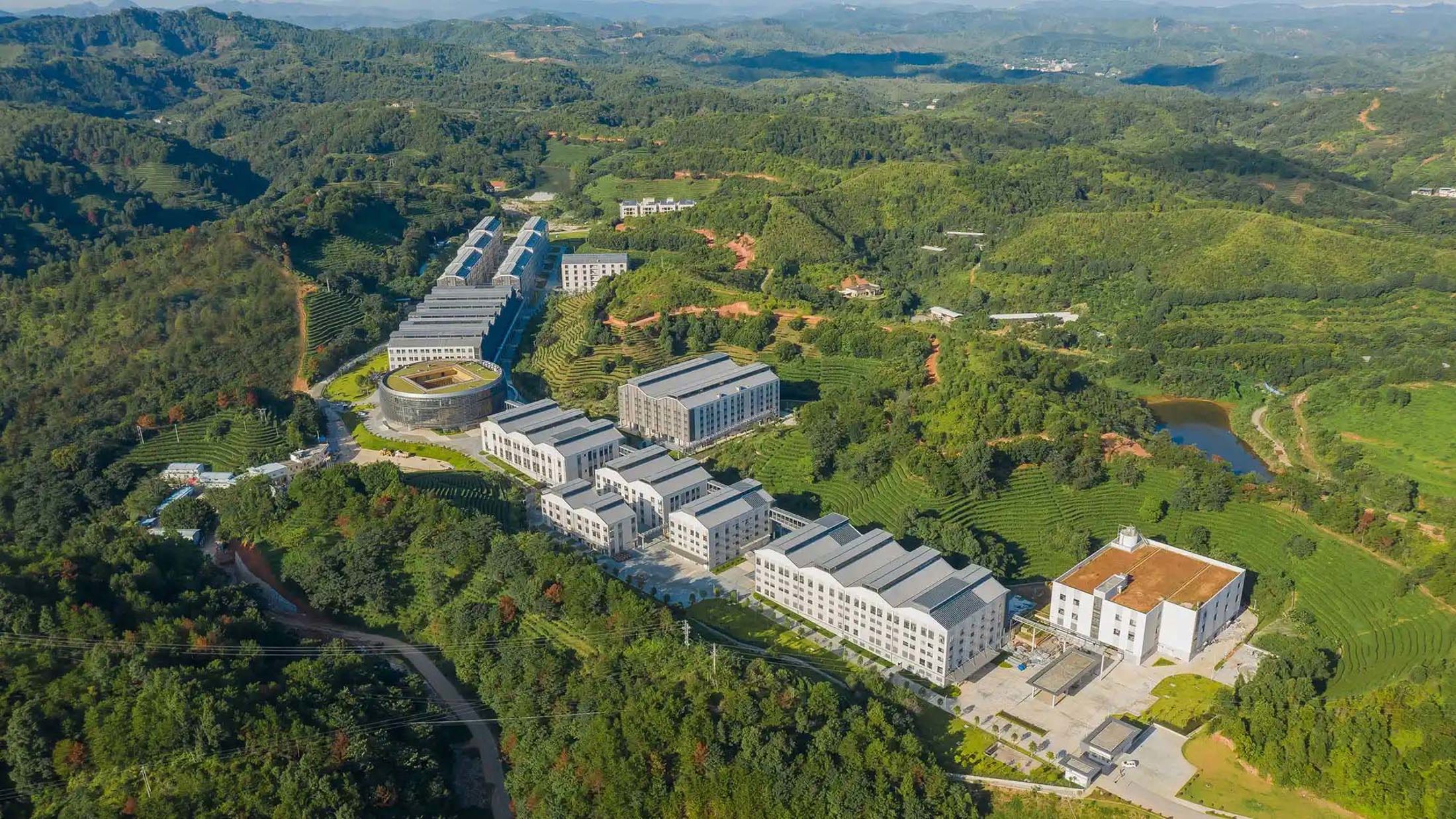 Aerial view of Pearl Red Winery. Credit: ZC Studio