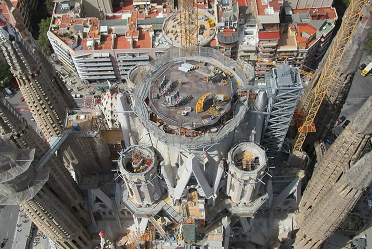 Sagrada Familia under construction