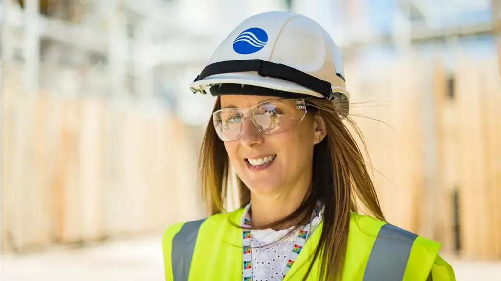 A female engineer located on the Sellafield site