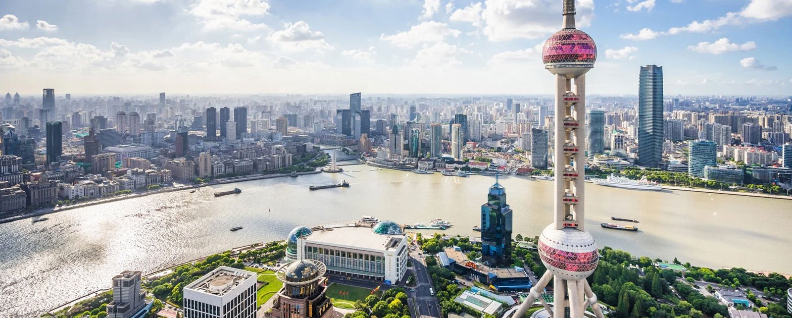 View of the skyline of Shanghai