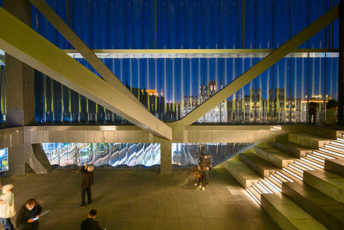 People exploring the Taipei Performing Arts Center