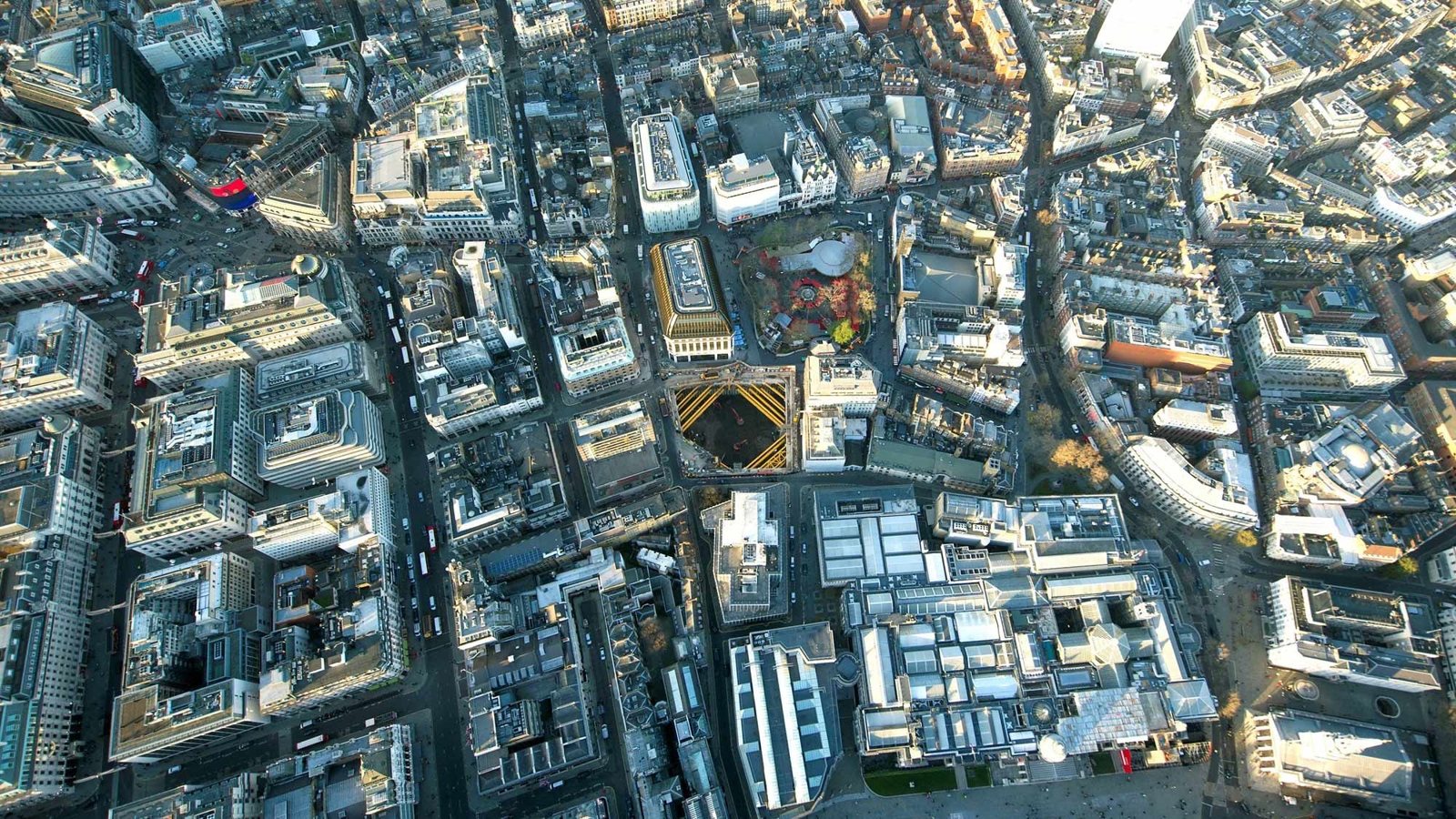 The site of The Londoner seen from the sky
