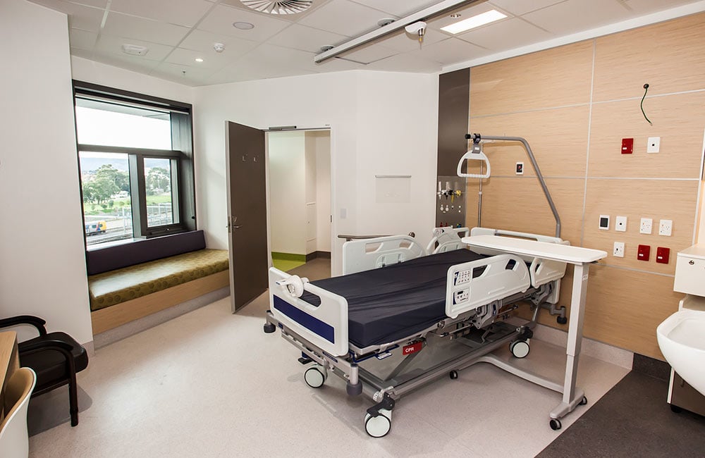 The new Royal Adelaide Hospital room