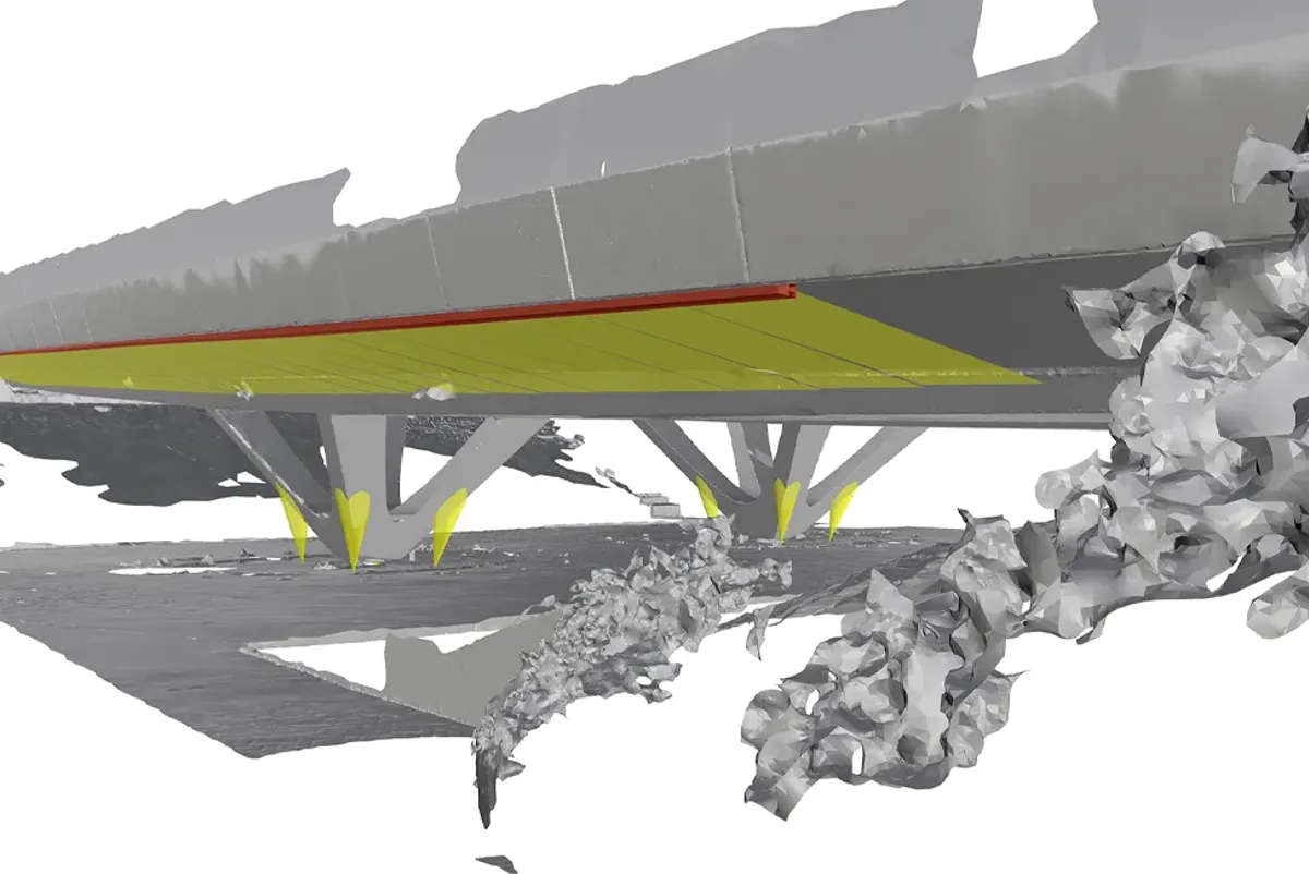 3D model of the University of Sheffield Concourse lighting scheme