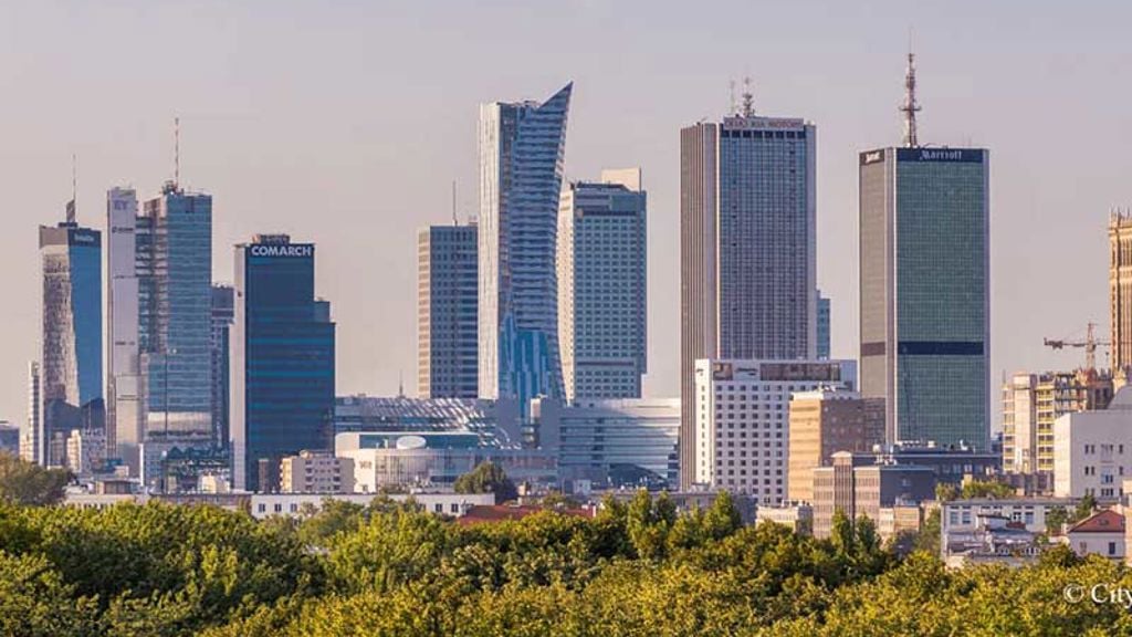 View of the city of Warsaw