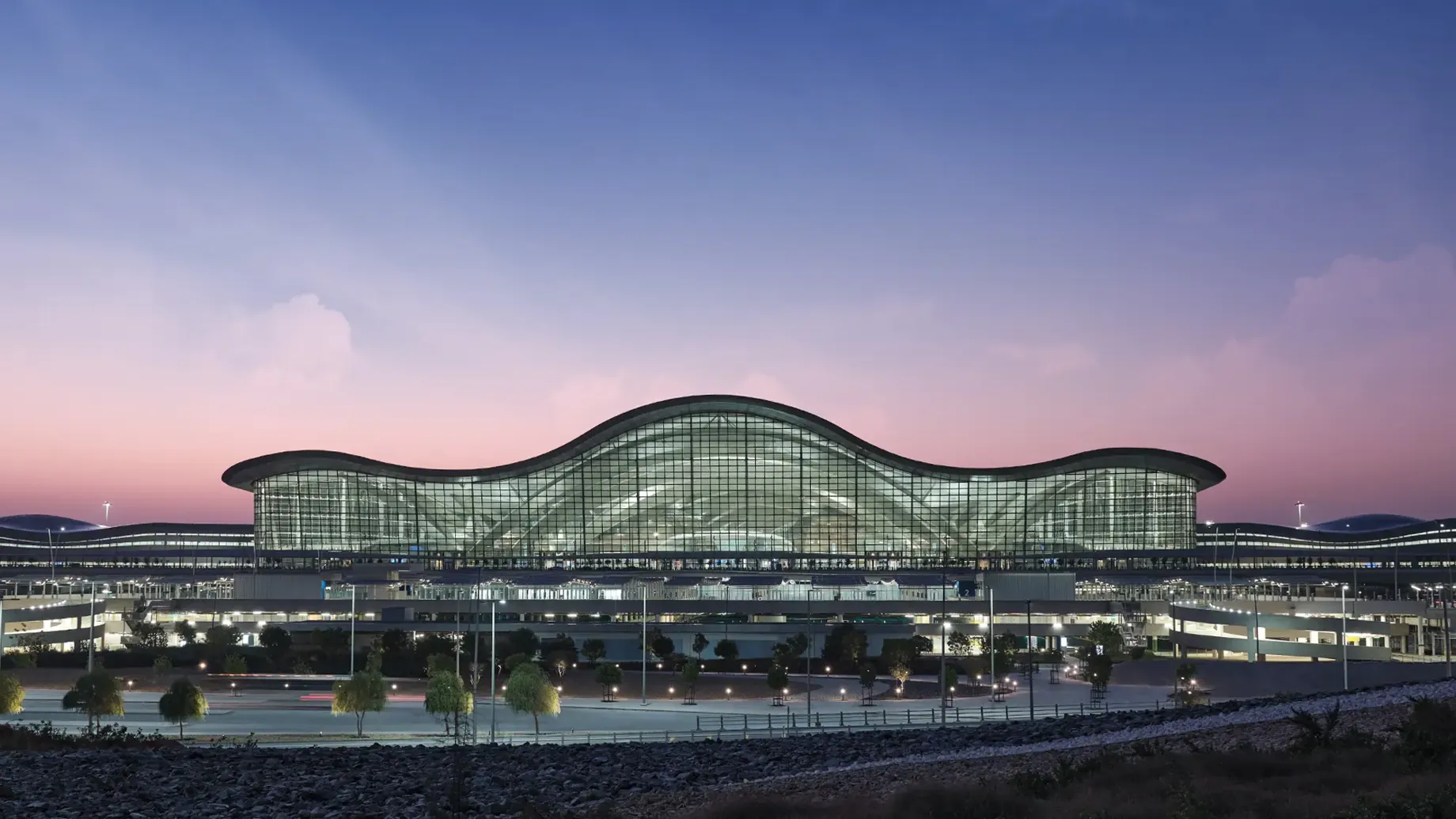 Zayed International Airport exterior view