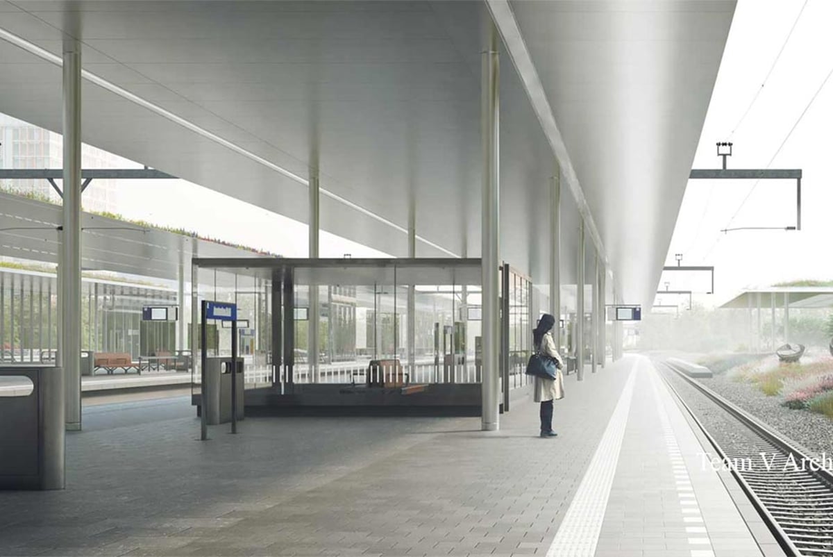 The station will be equipped with green roofs to aid sustainability