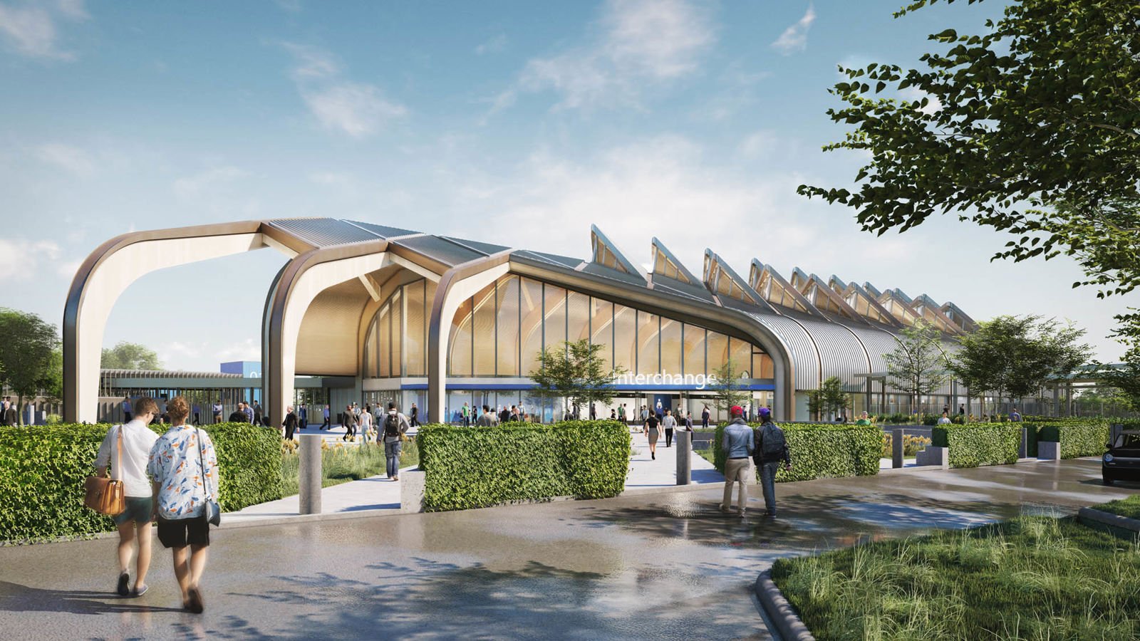 HS2 Interchange main elevation design CGI