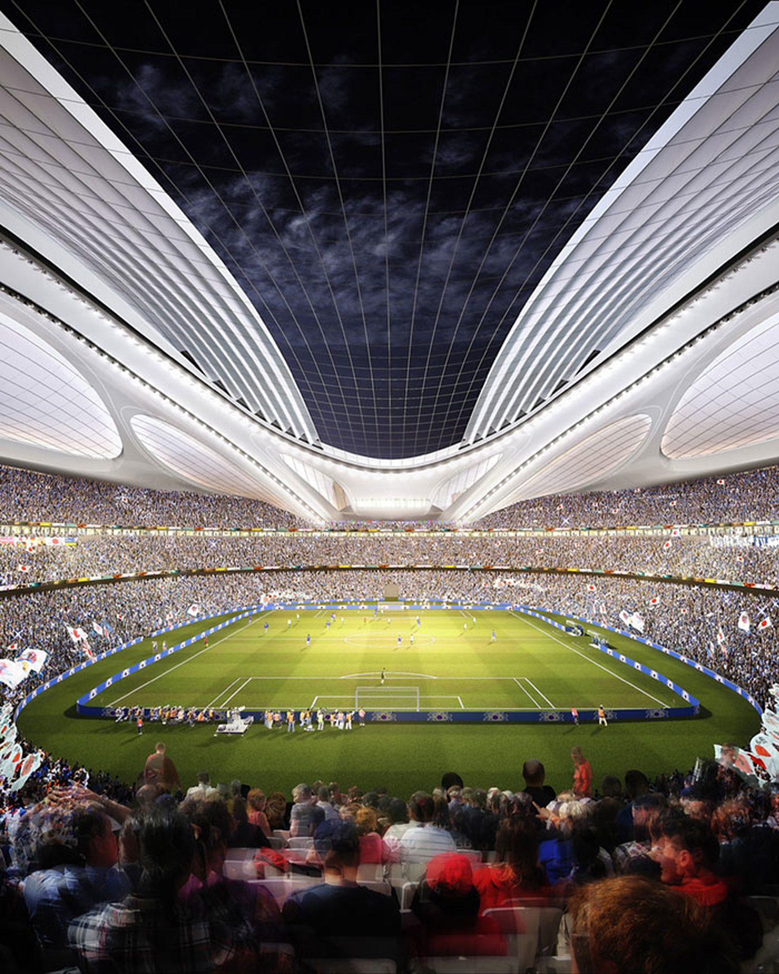 Tokyo Olympic Stadium render