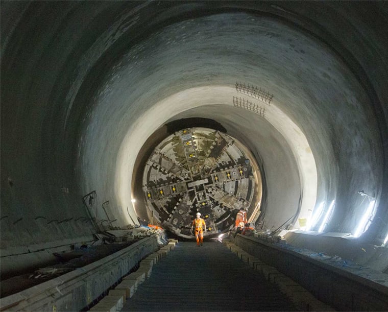 Crossrail tunnelling