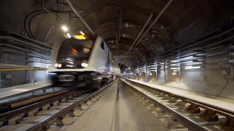 Elizabeth Line tunnels under central London