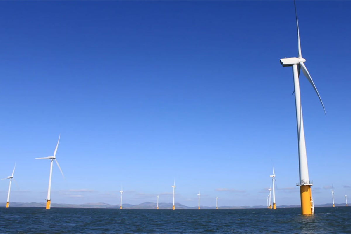 Offshore wind farm in Asia