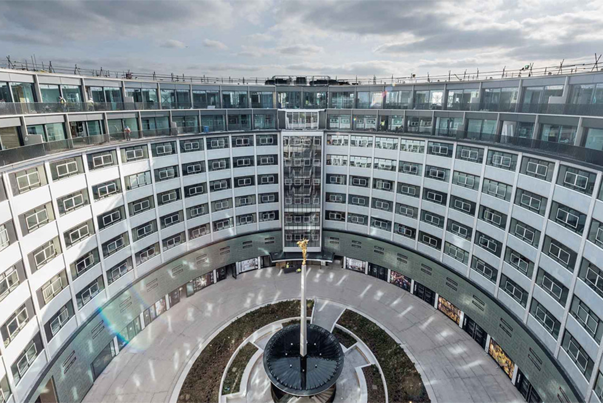 Former BBC Television Centre in London has been turned into a residential complex