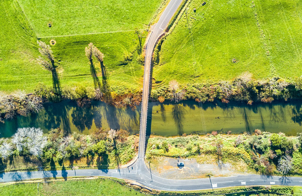 Southern Auckland development plan - aerial view of the land in the area